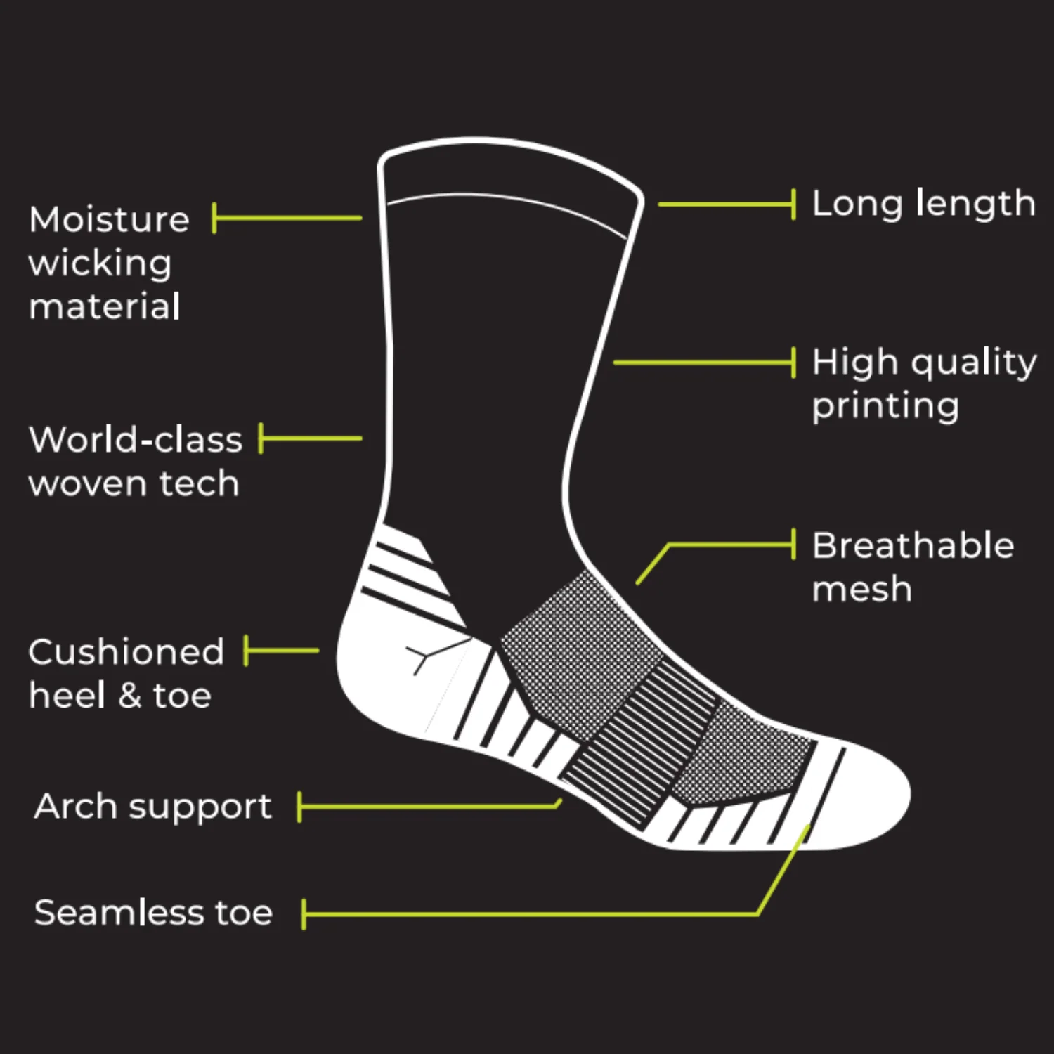 Crew Length parkrun Patterned Socks - Image 7